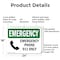 Signmission Safety Culture Sign, 24 in Width, Aluminum, Rectangle OS-2PACK-EM-A-1824-L-10310 - alternate 2